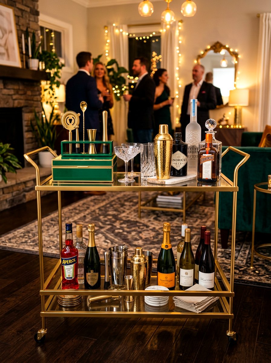Bar Cart Box - 30 decorative box styling ideas