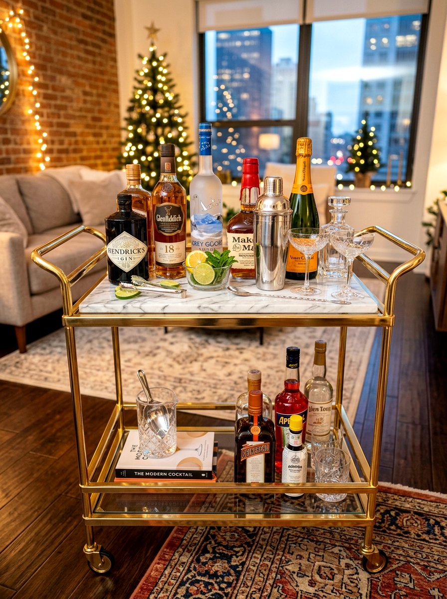 Bar Cart Marble Tray - 30 marble tray styling ideas