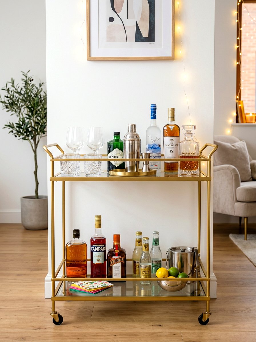 Bar Cart Presentation - 30 decorative object styling ideas