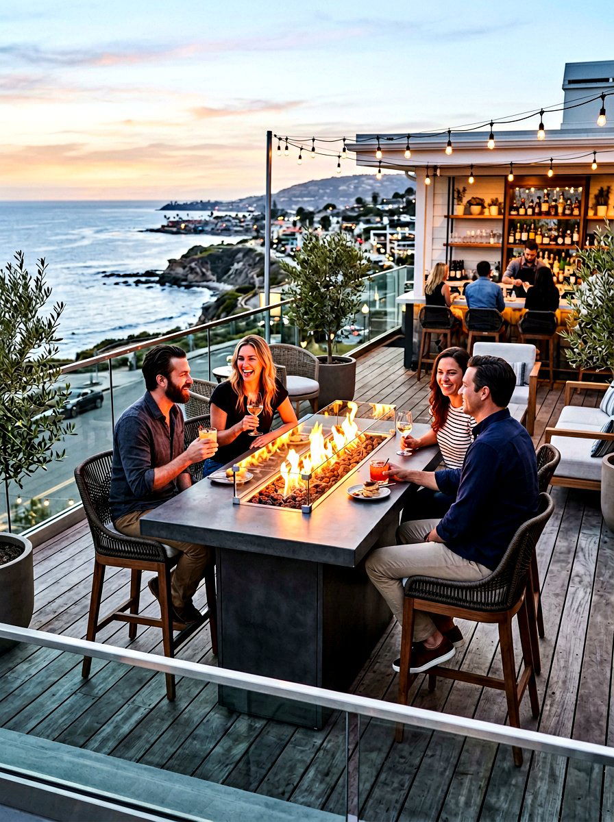 Bar Height Fire Table - 30 deck fire table ideas