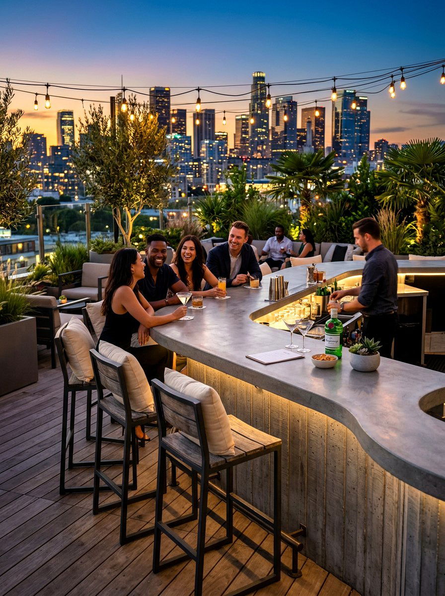Bar Height Outdoor Counter - 30 outdoor countertop ideas