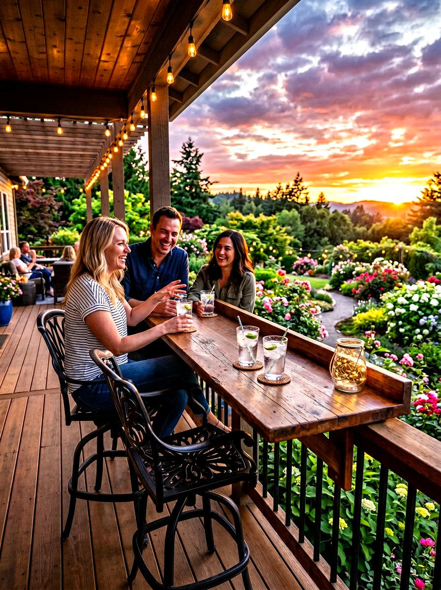 Bar Height Table - 30 porch furniture ideas