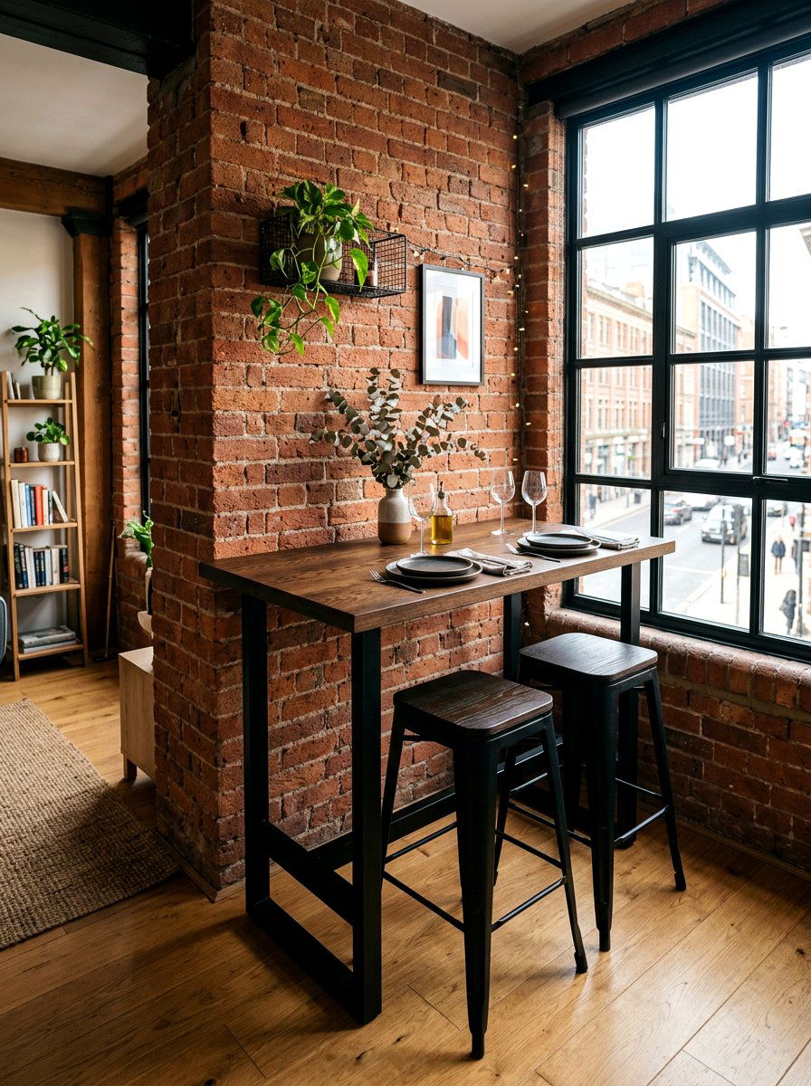 Bar Height Table - 30 apartment breakfast nook ideas