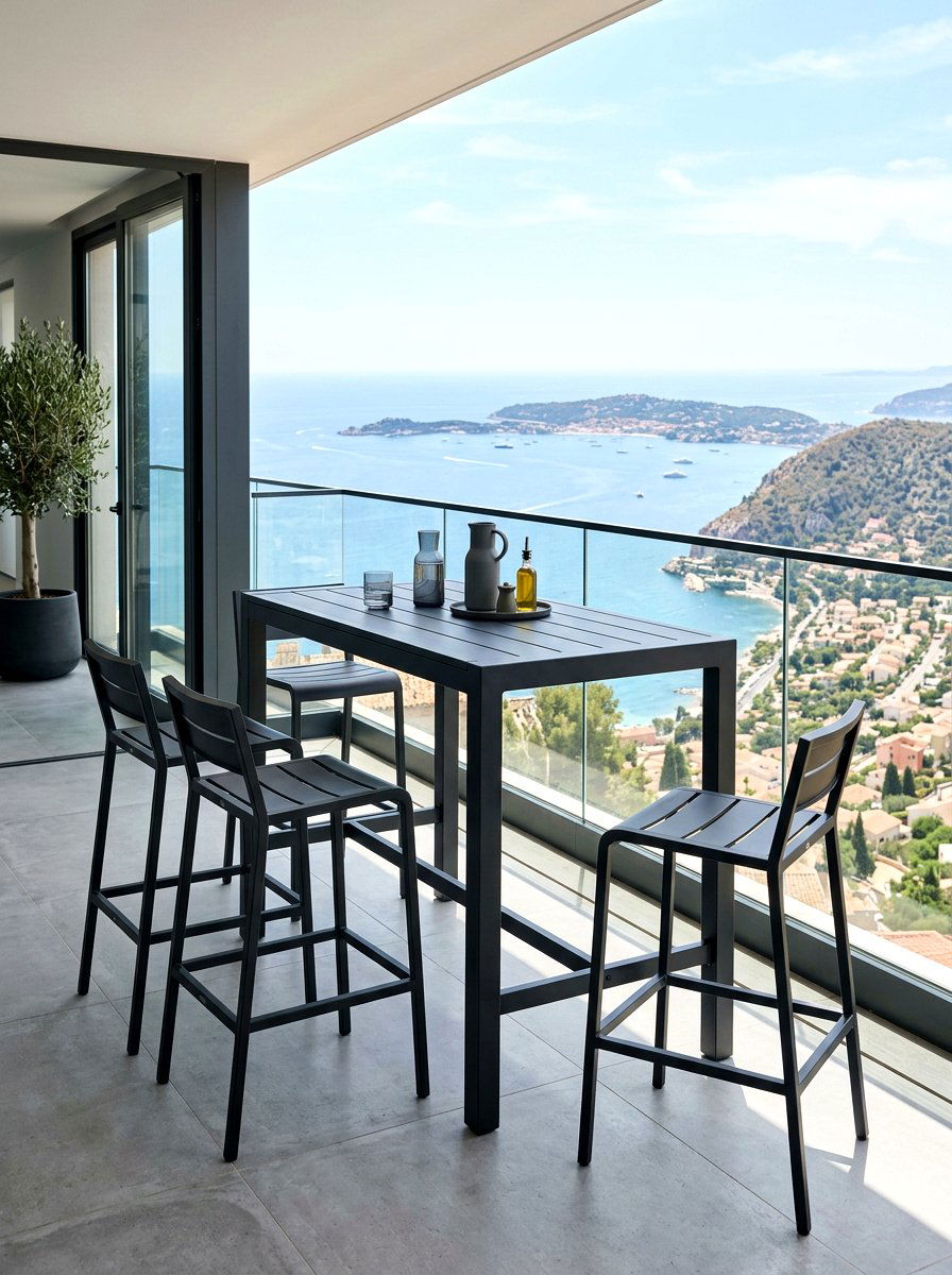 Bar Height Table - 30 sunset hosting patio ideas