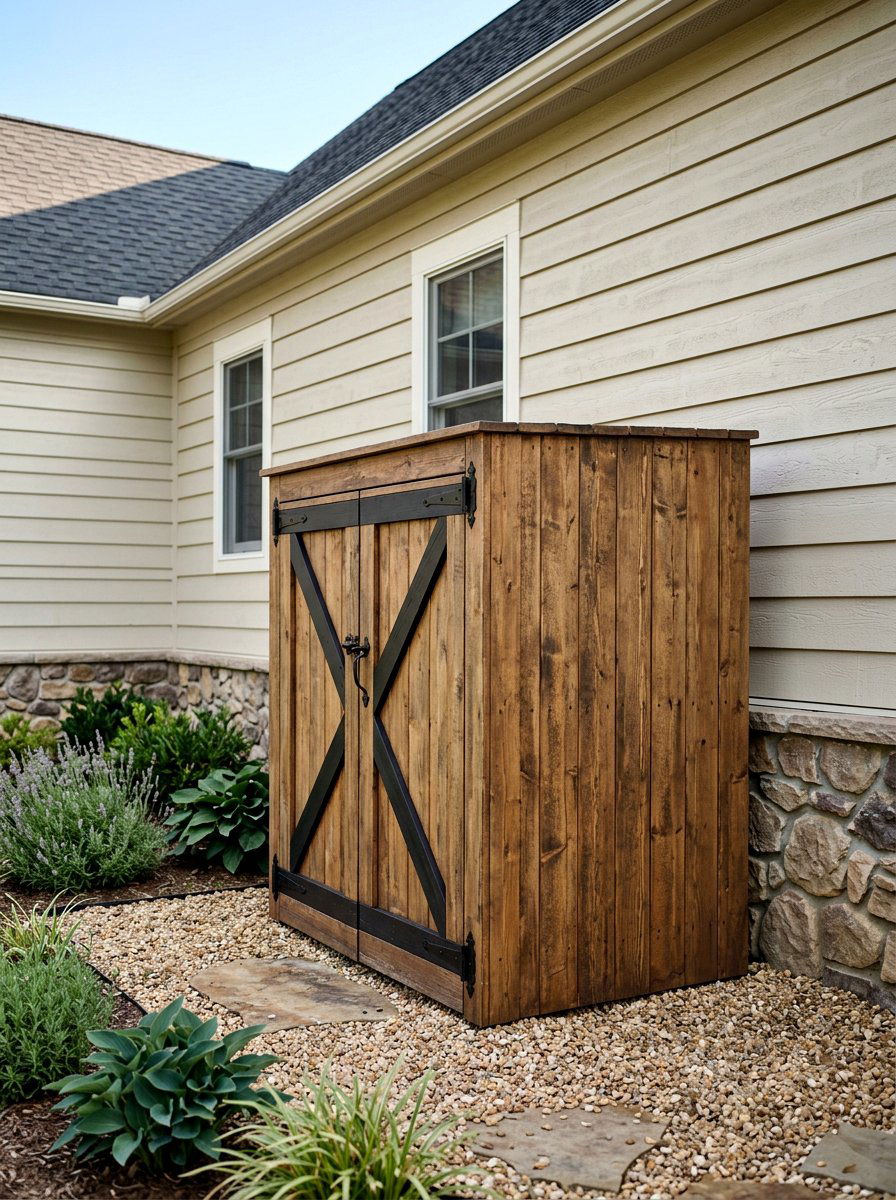 Barn Door AC Cover - 30 air conditioner screen ideas