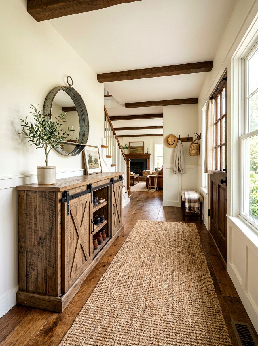 Barn Door Shoe Cabinet - 30 hidden shoe cabinet ideas