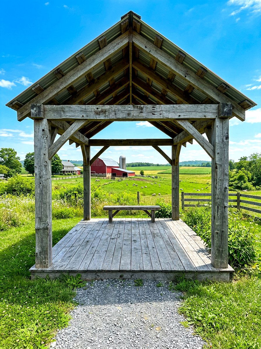 Barn Wood Gazebo - 30 rustic gazebo ideas