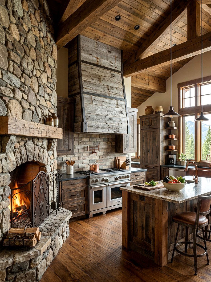 Barn Wood Vent Hood - 30 wood vent hood ideas