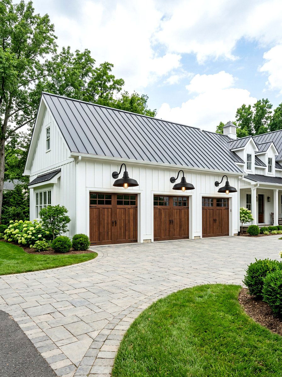 Barn light fixture - 30 exterior lighting ideas for front of house