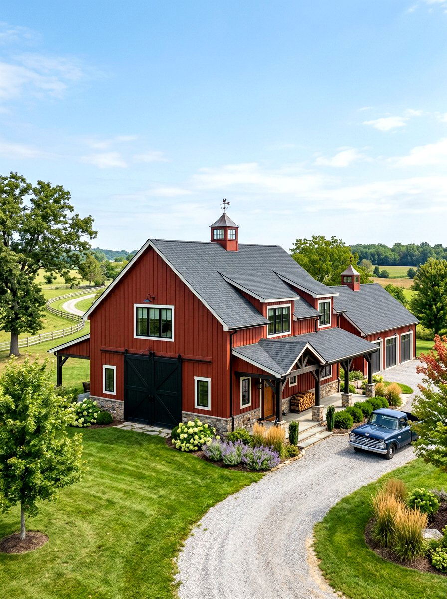 Barn style exterior trim - 30 board and batten exterior trim ideas