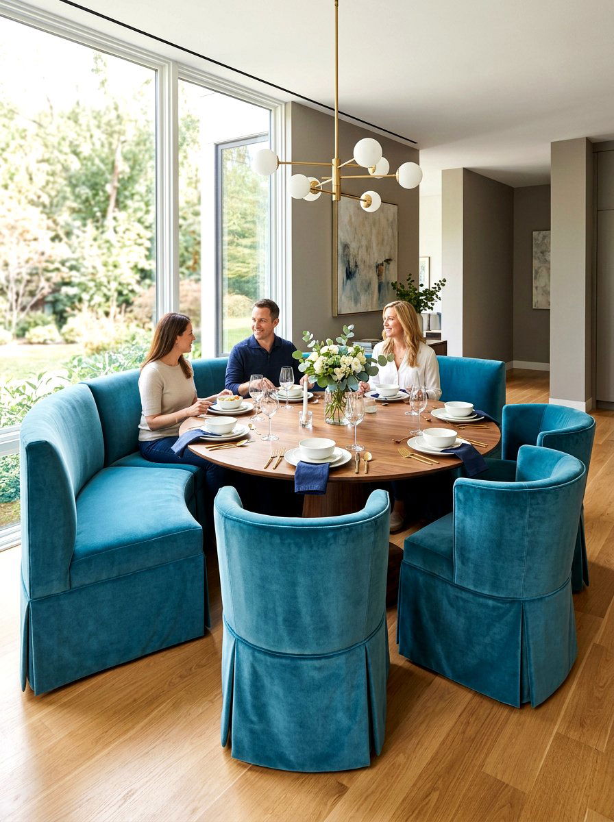 Barrel back slipcover - 30 slipcovered dining chair ideas