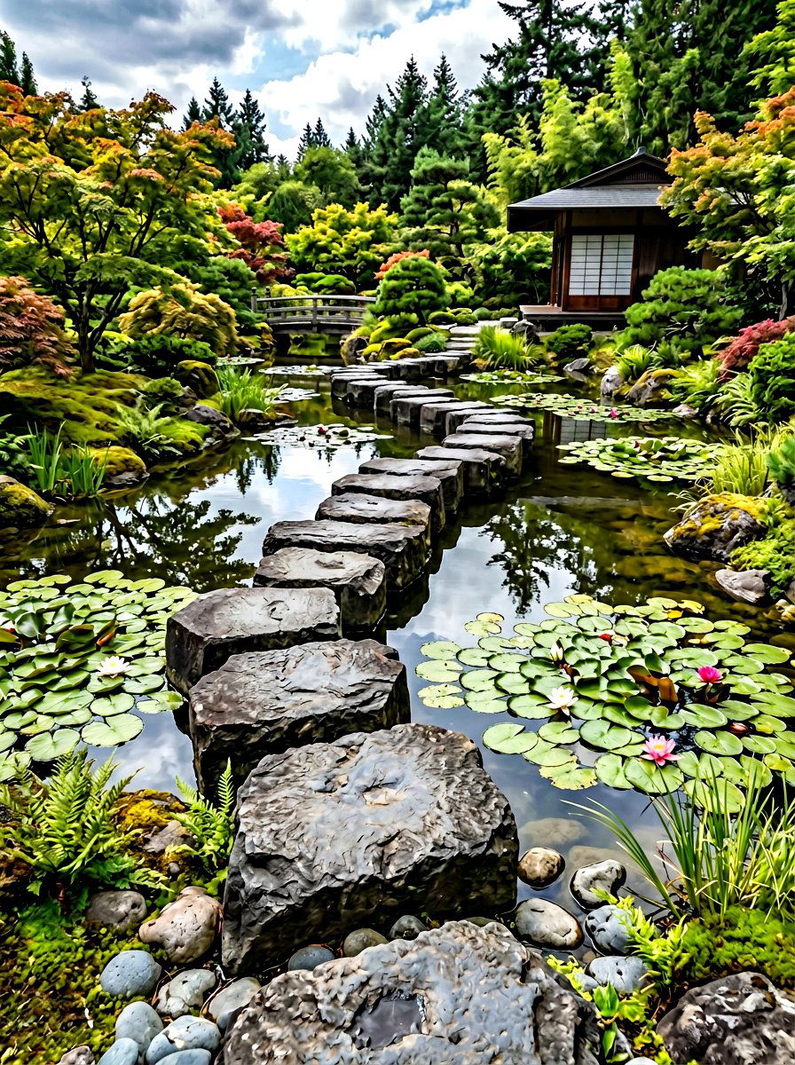 Basalt Column Stepping Path - 30 curved walkway ideas