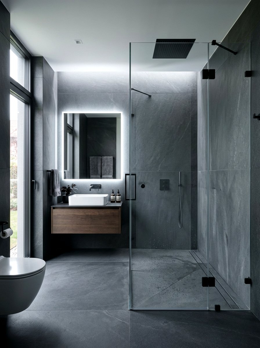 30 Stone Slab Shower Wall Ideas for a Luxe, Natural Look