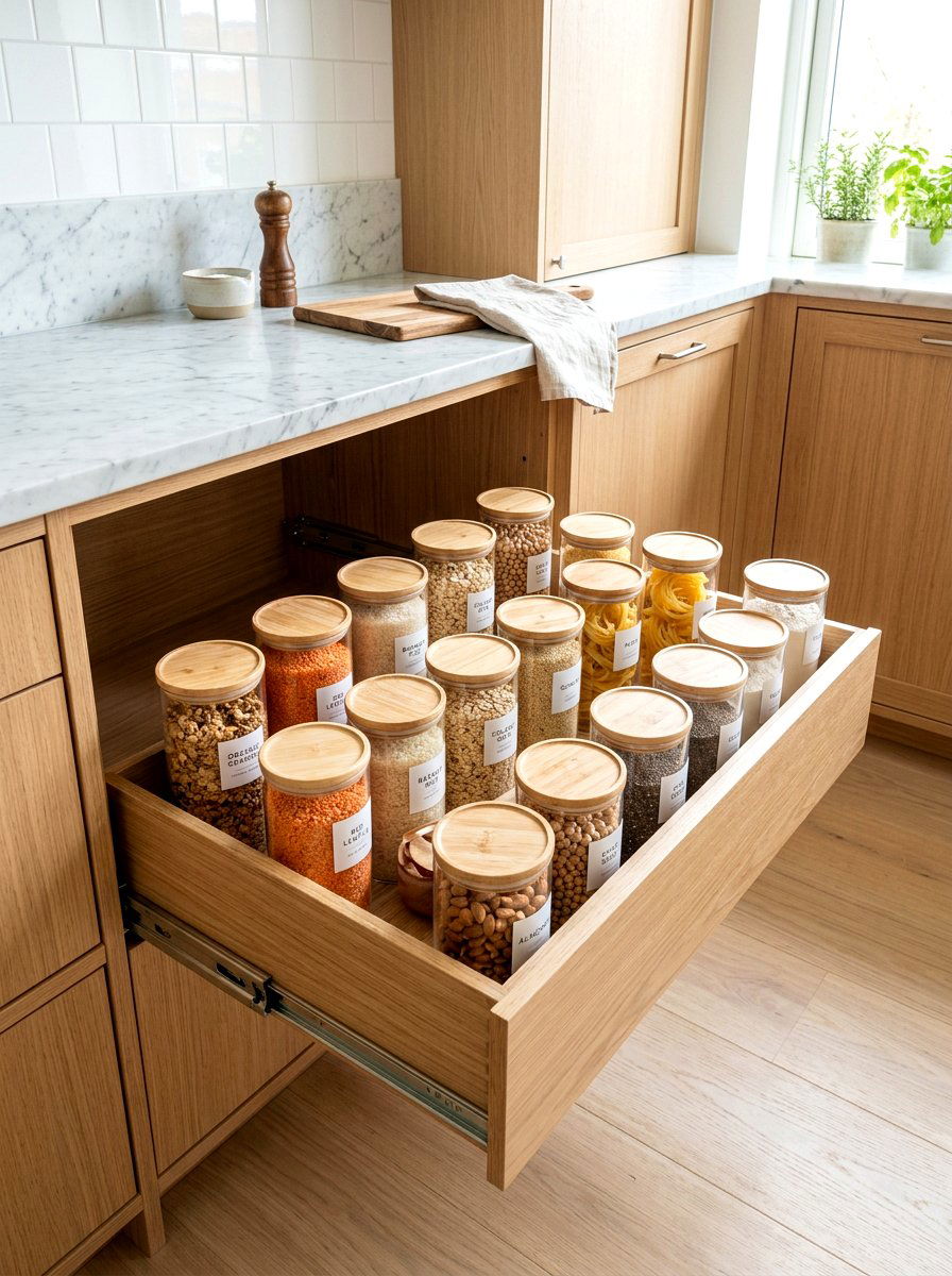 Base Cabinet Pantry Drawer - 30 pull out pantry ideas