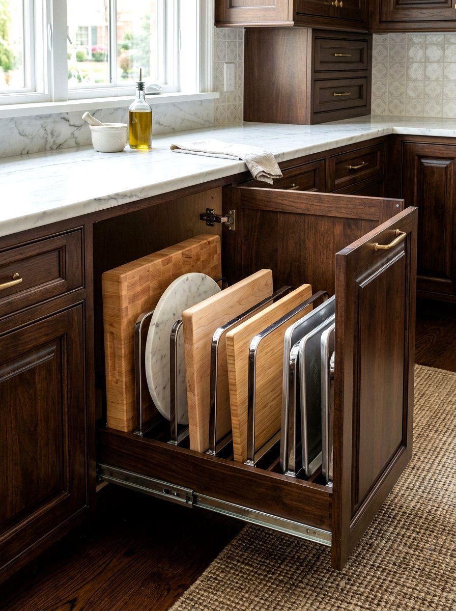 Base cabinet tray organizer - 30 tray divider cabinet ideas