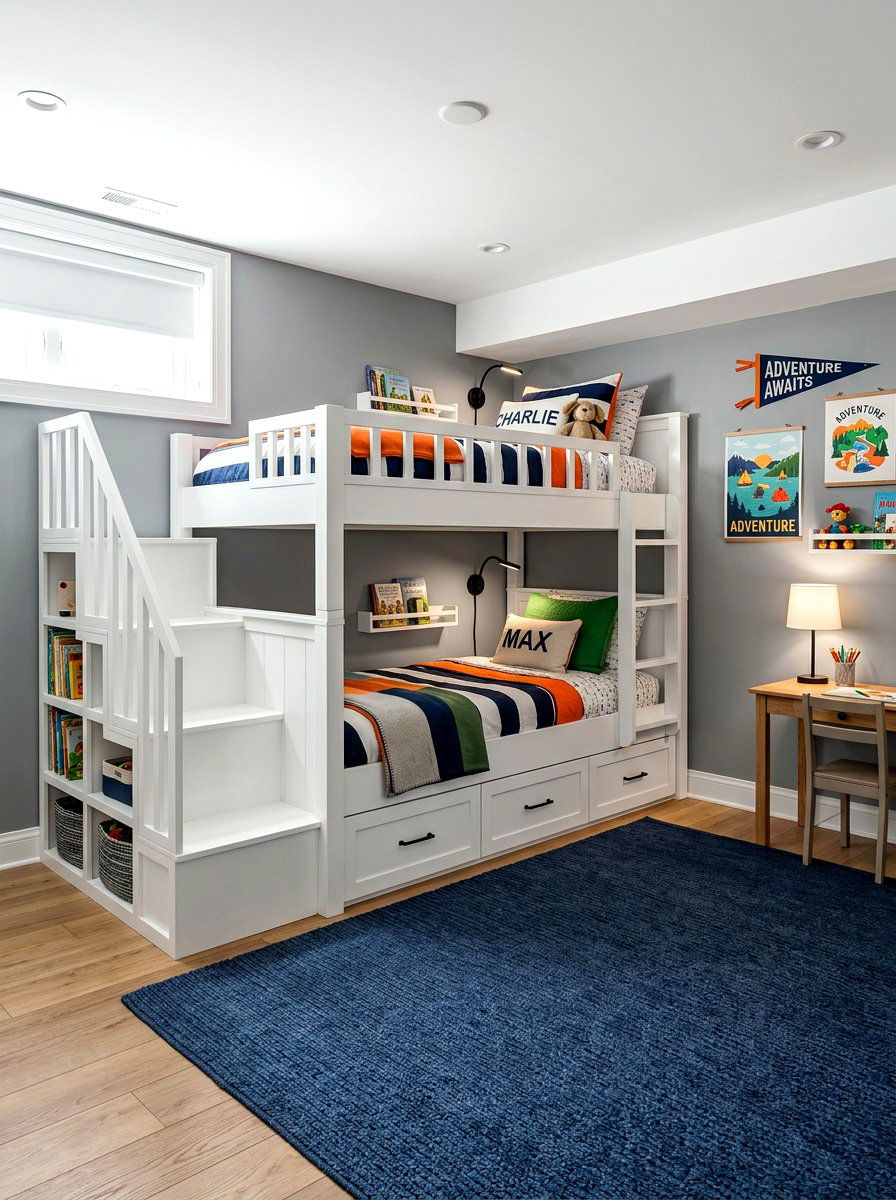 Basement Bedroom Bunk Bed - 30 basement bedroom ideas