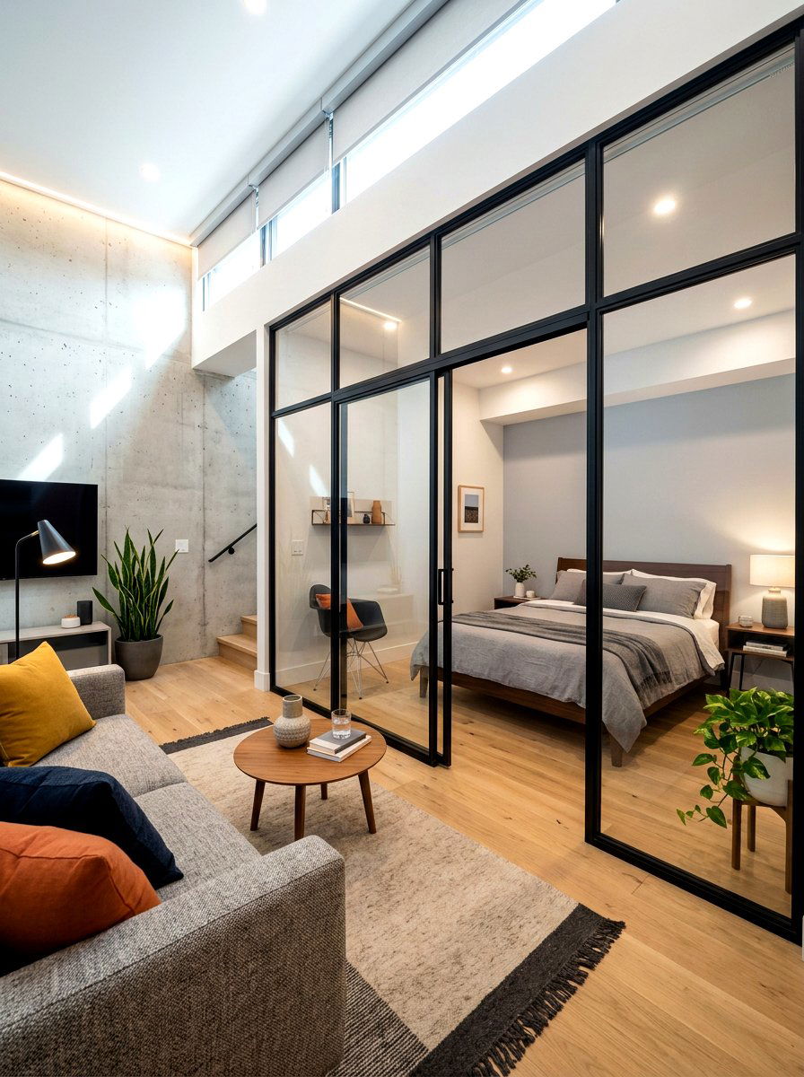 Basement Bedroom Glass Partition - 30 basement bedroom ideas