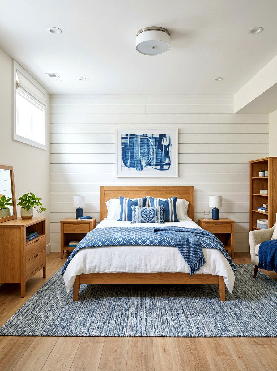 Basement Bedroom Shiplap Wall - 30 basement bedroom ideas