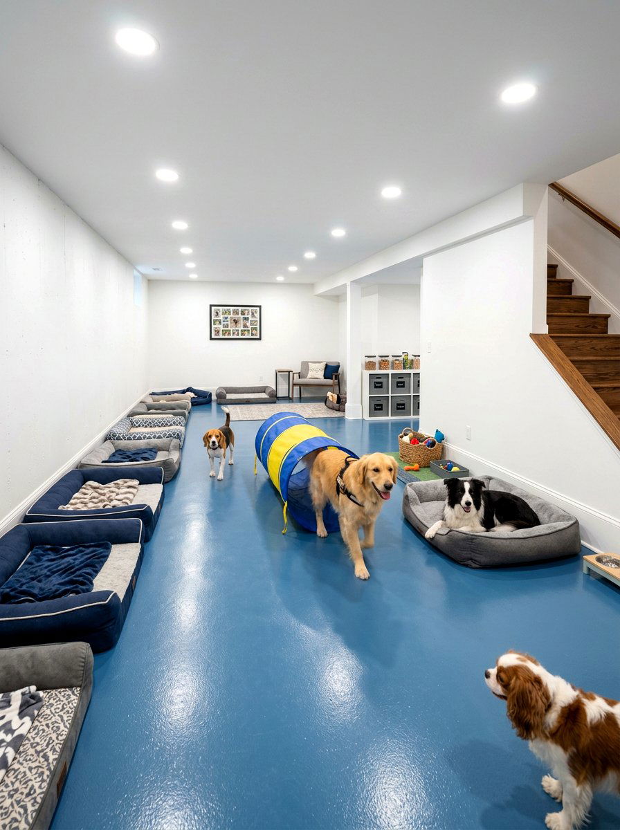 Basement Dog Sanctuary - 30 dog room ideas