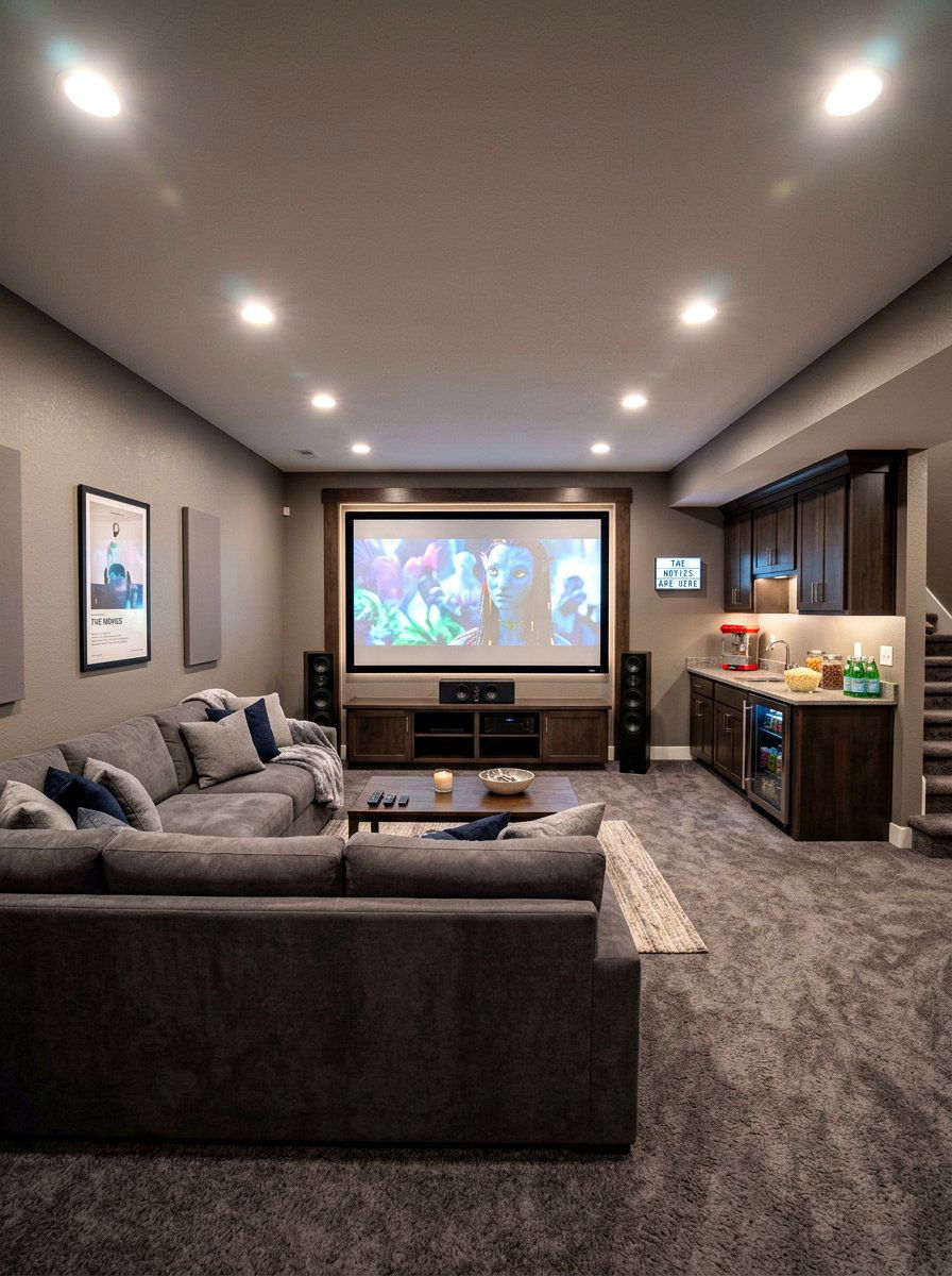 Basement Family Media Room - 30 cozy family room ideas