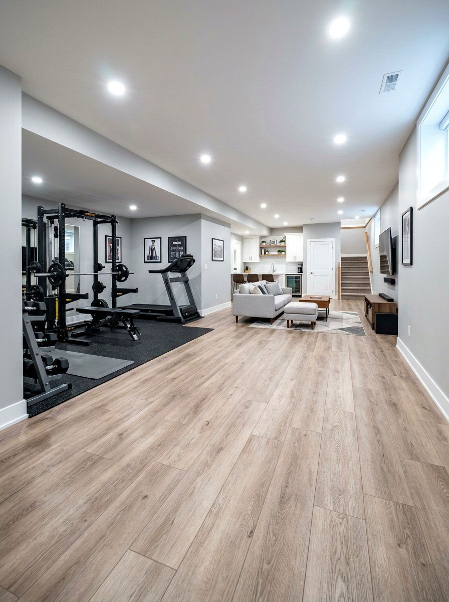 Basement Floor Tile - 30 peel and stick tile ideas
