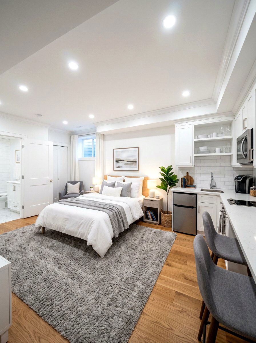 Basement Guest Suite - 30 guest room decor ideas
