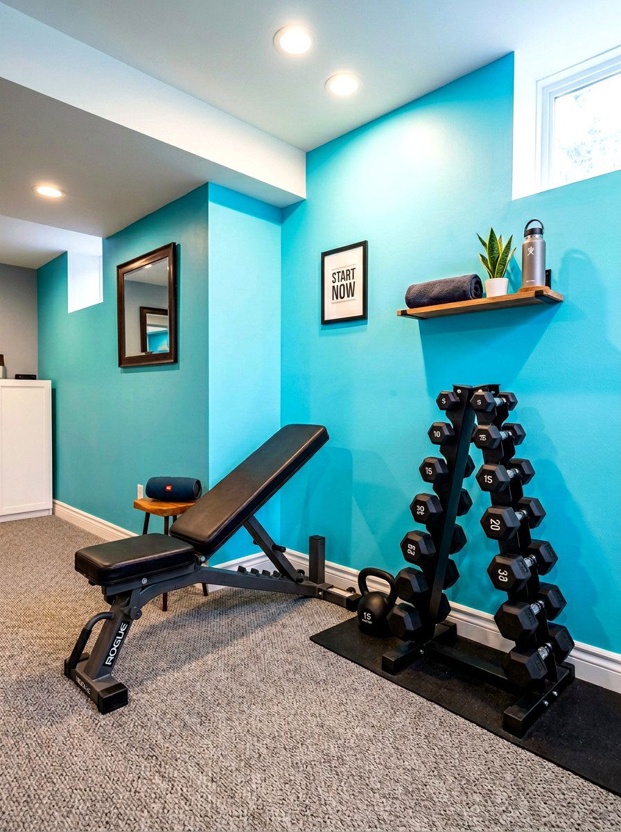 Basement Gym Corner Layout - 30 basement gym ideas