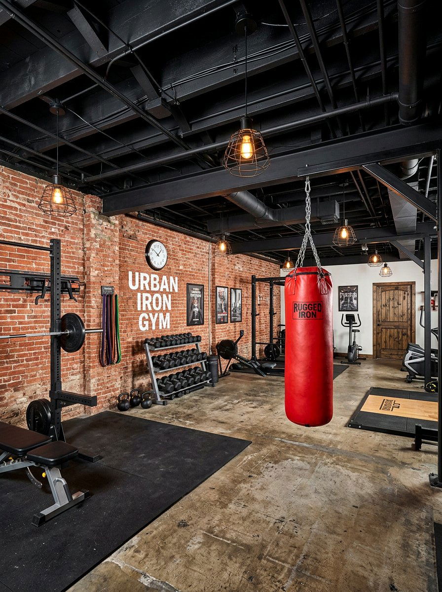 Basement Gym Exposed Ceiling - 30 basement gym ideas