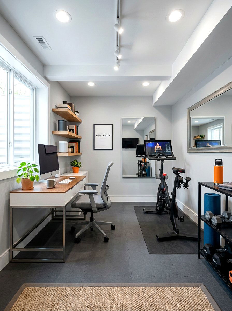 Basement Gym Office Space - 30 basement gym ideas