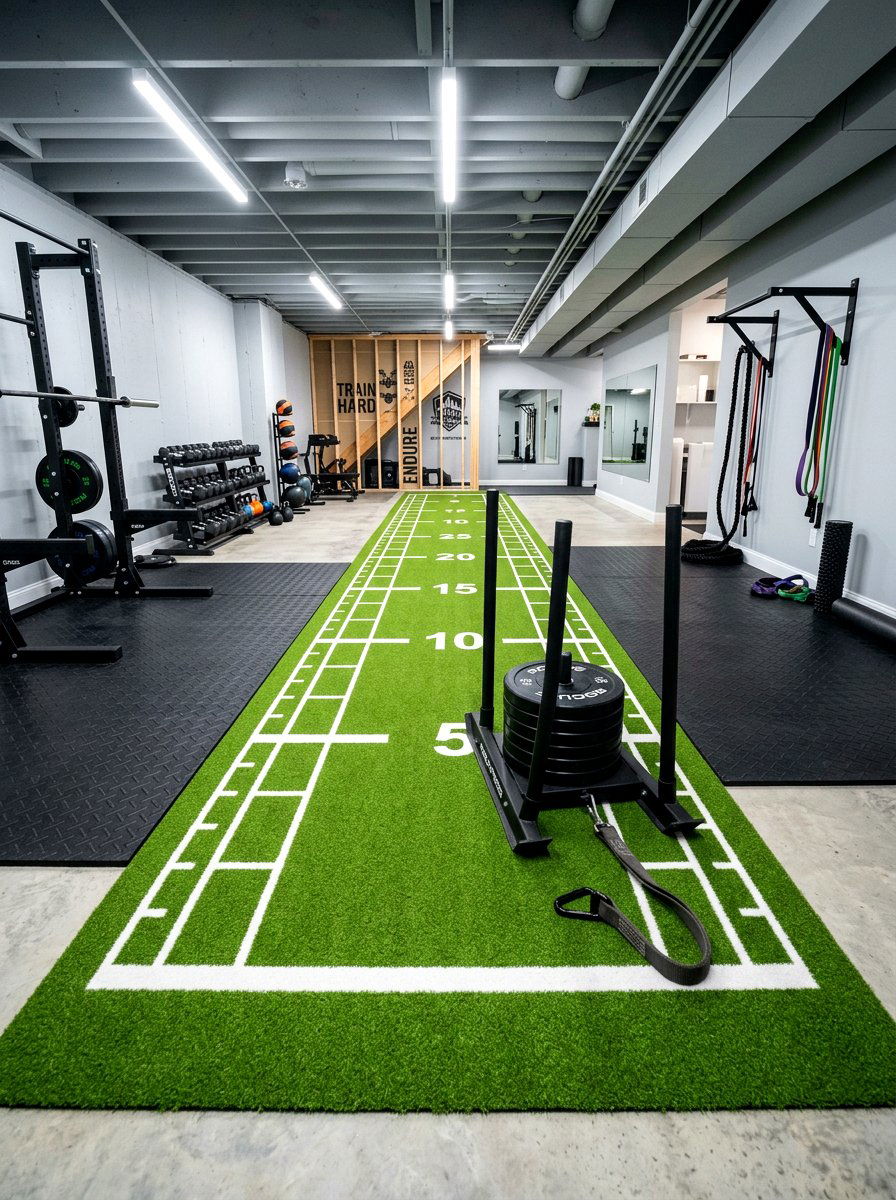 Basement Gym Turf Floor - 30 basement gym ideas