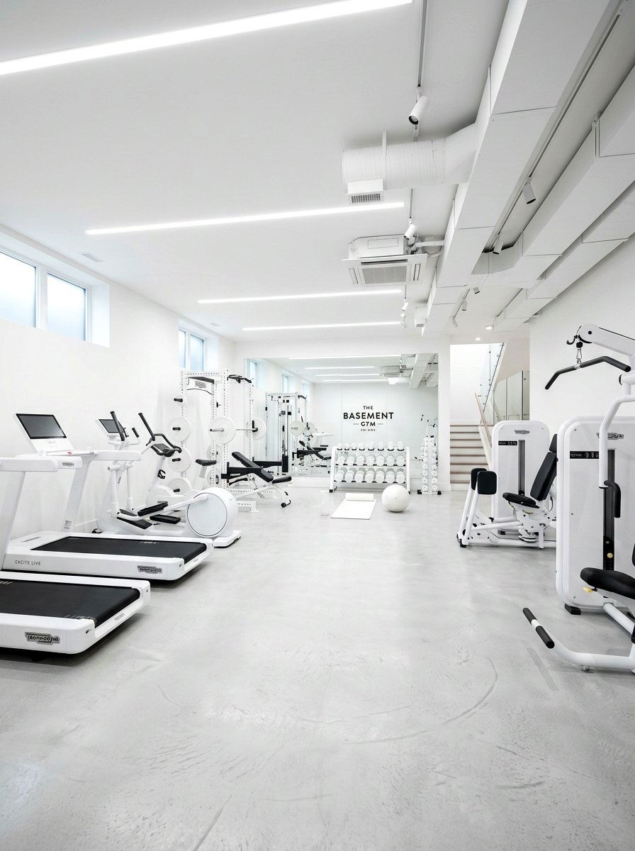 Basement Gym White Aesthetic - 30 basement gym ideas