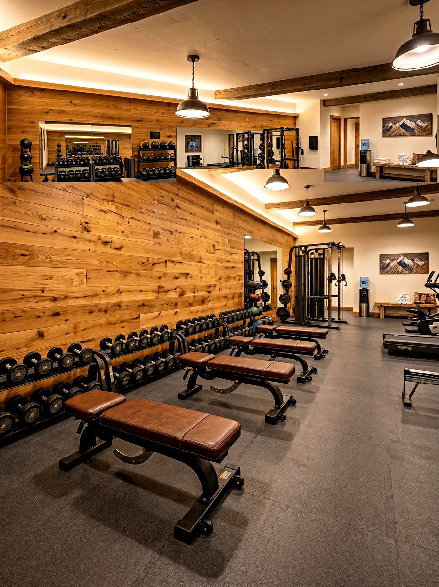 Basement Gym Wood Paneling - 30 basement gym ideas