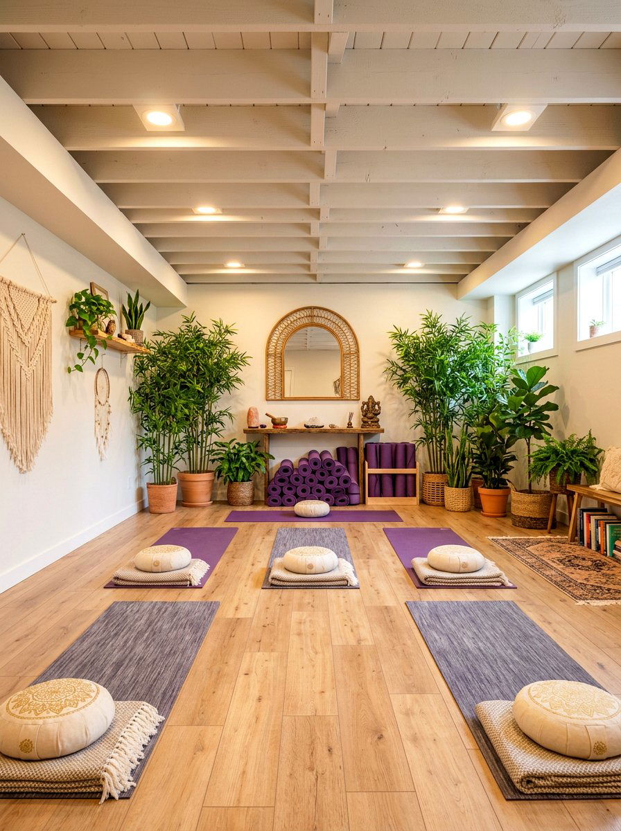 Basement Gym Yoga Studio - 30 basement gym ideas