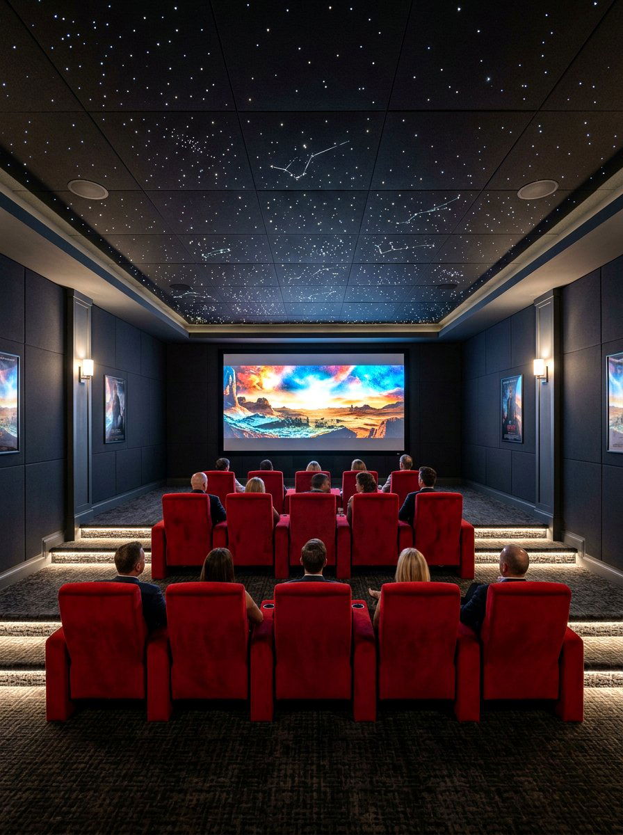 Basement Home Theater - 30 finished basement ideas