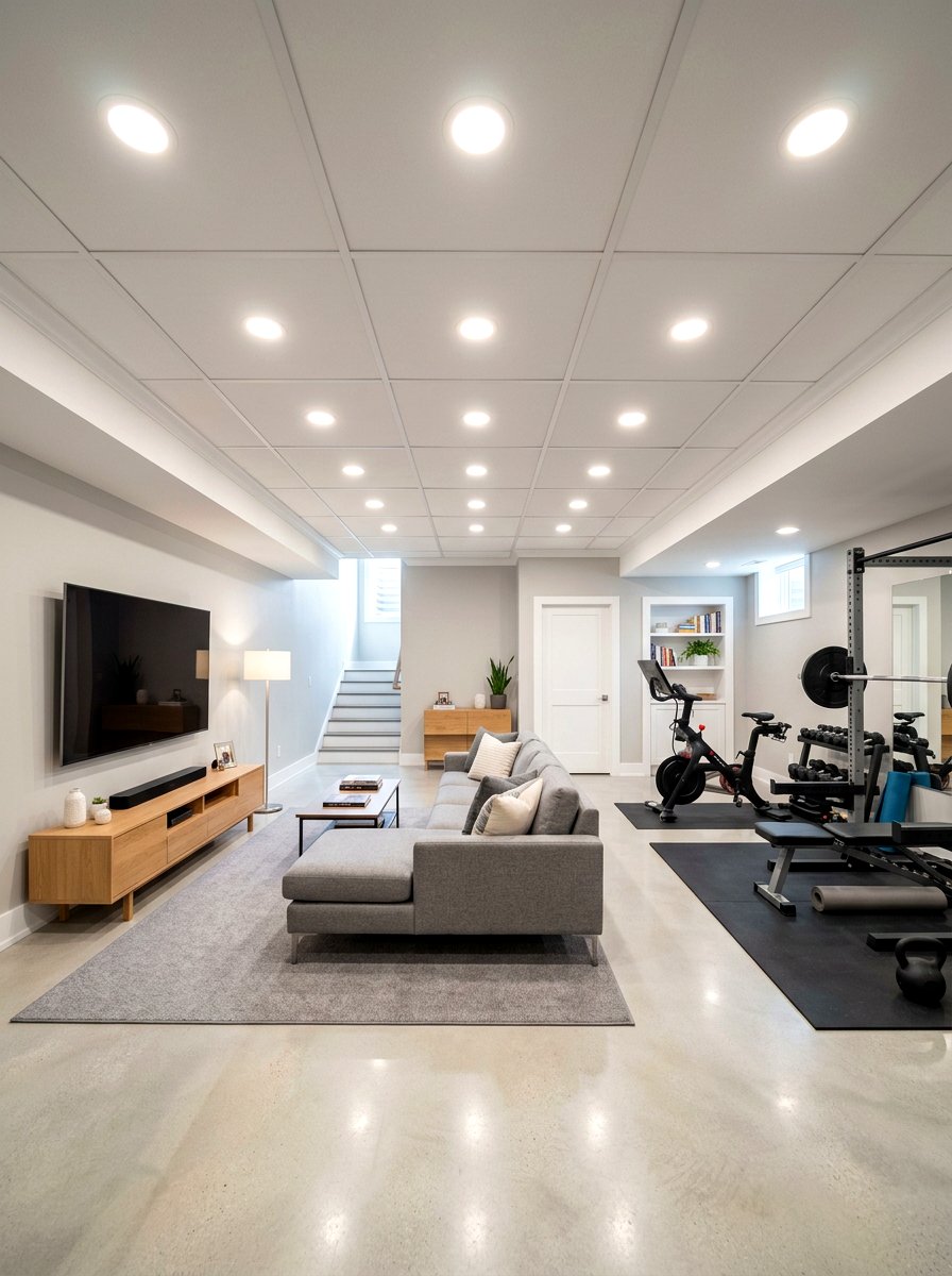 Basement Lighting Grid - 30 recessed lighting layout ideas