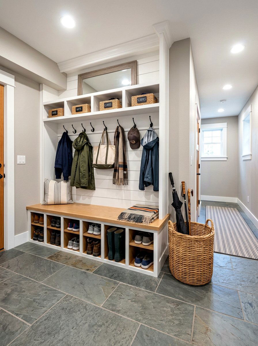 Basement Mudroom - 30 finished basement ideas