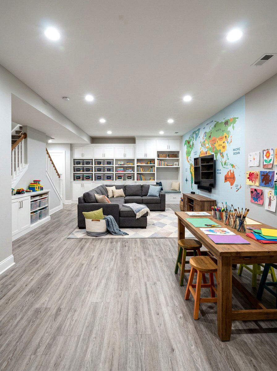 Basement Playroom - 30 playroom ideas