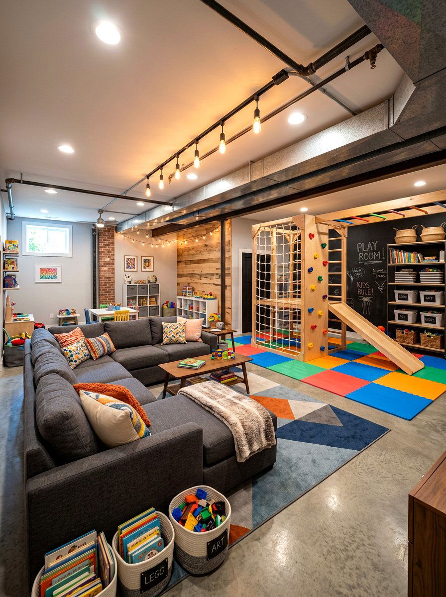 Basement Playroom For Siblings - 30 children shared playroom ideas