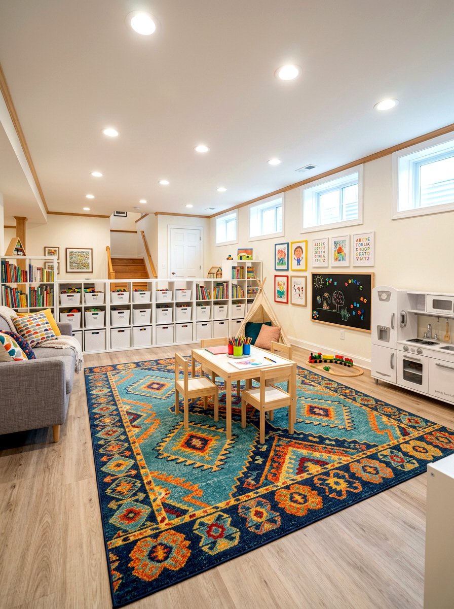 Basement Playroom - 30 cozy compartmentalized home ideas