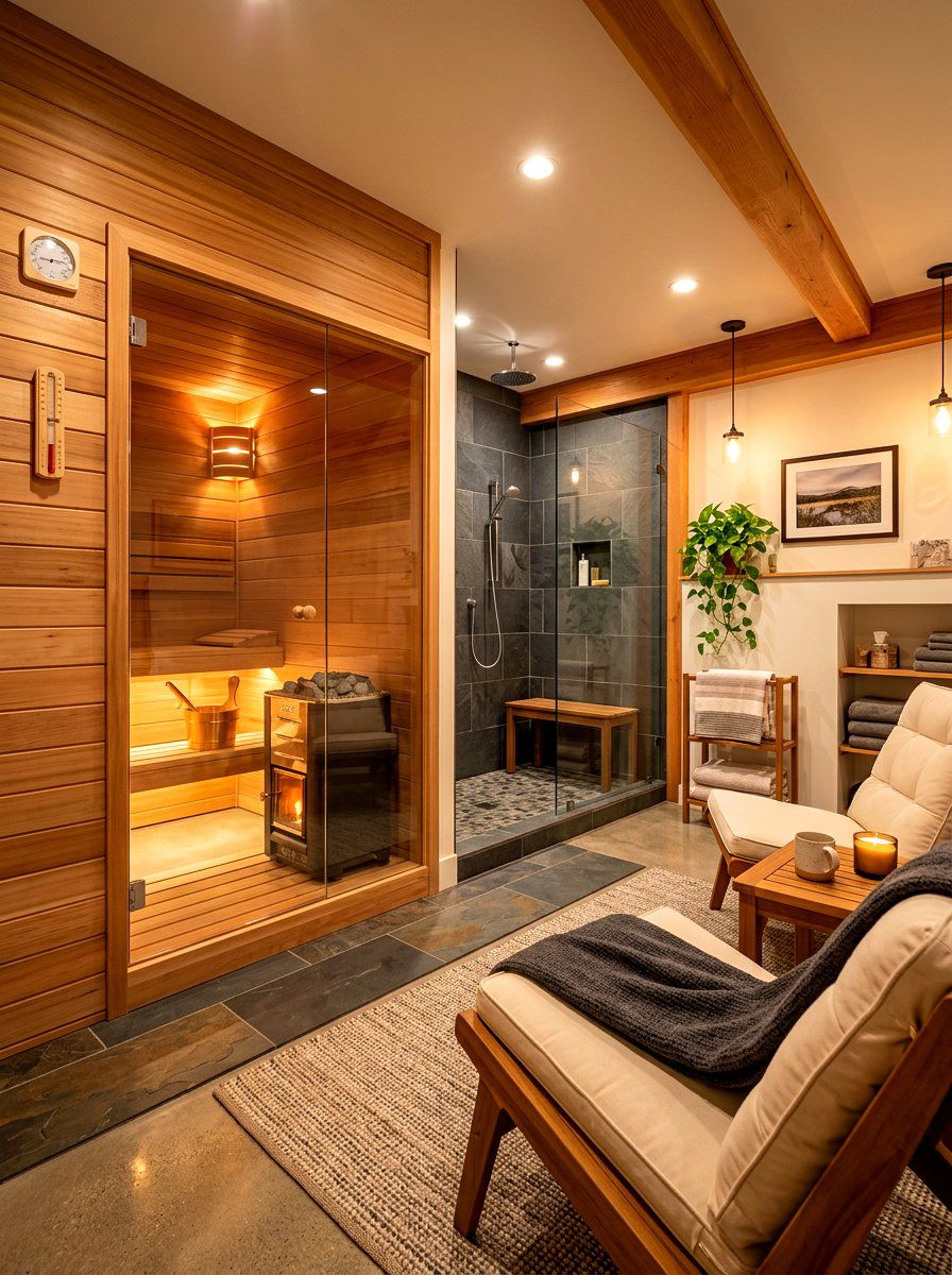 Basement Sauna Bathroom - 30 sauna bathroom ideas