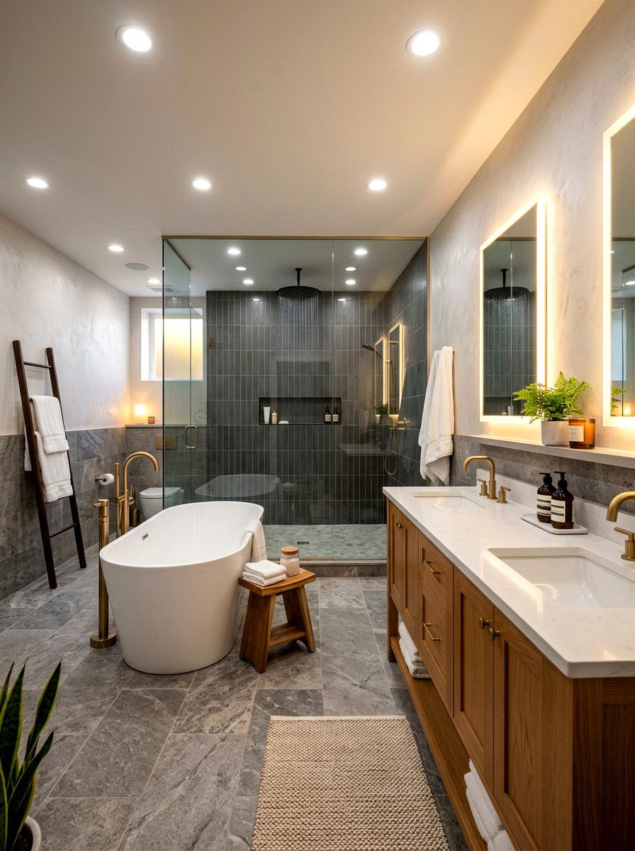 Basement Spa Bathroom - 30 finished basement ideas