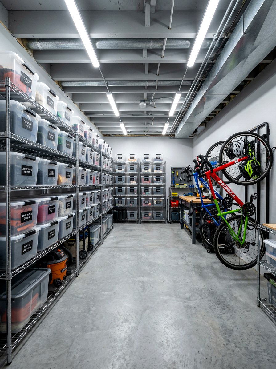 Basement Storage Room - 30 finished basement ideas