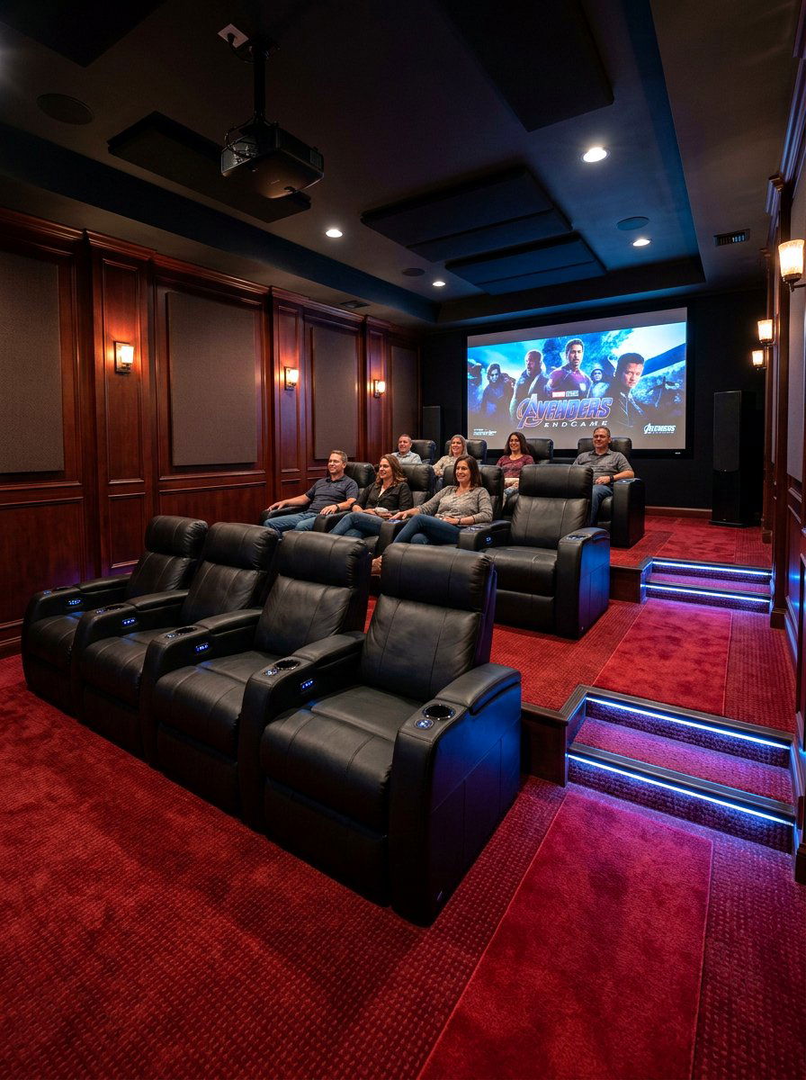 Basement Theater Seating Riser - 30 split level seating ideas