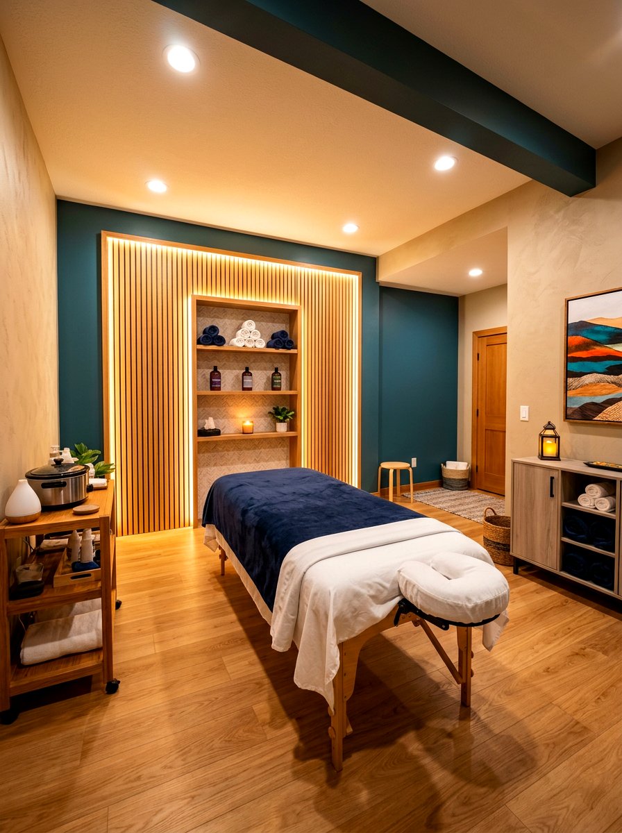 Basement Wellness Massage - 30 massage corner ideas