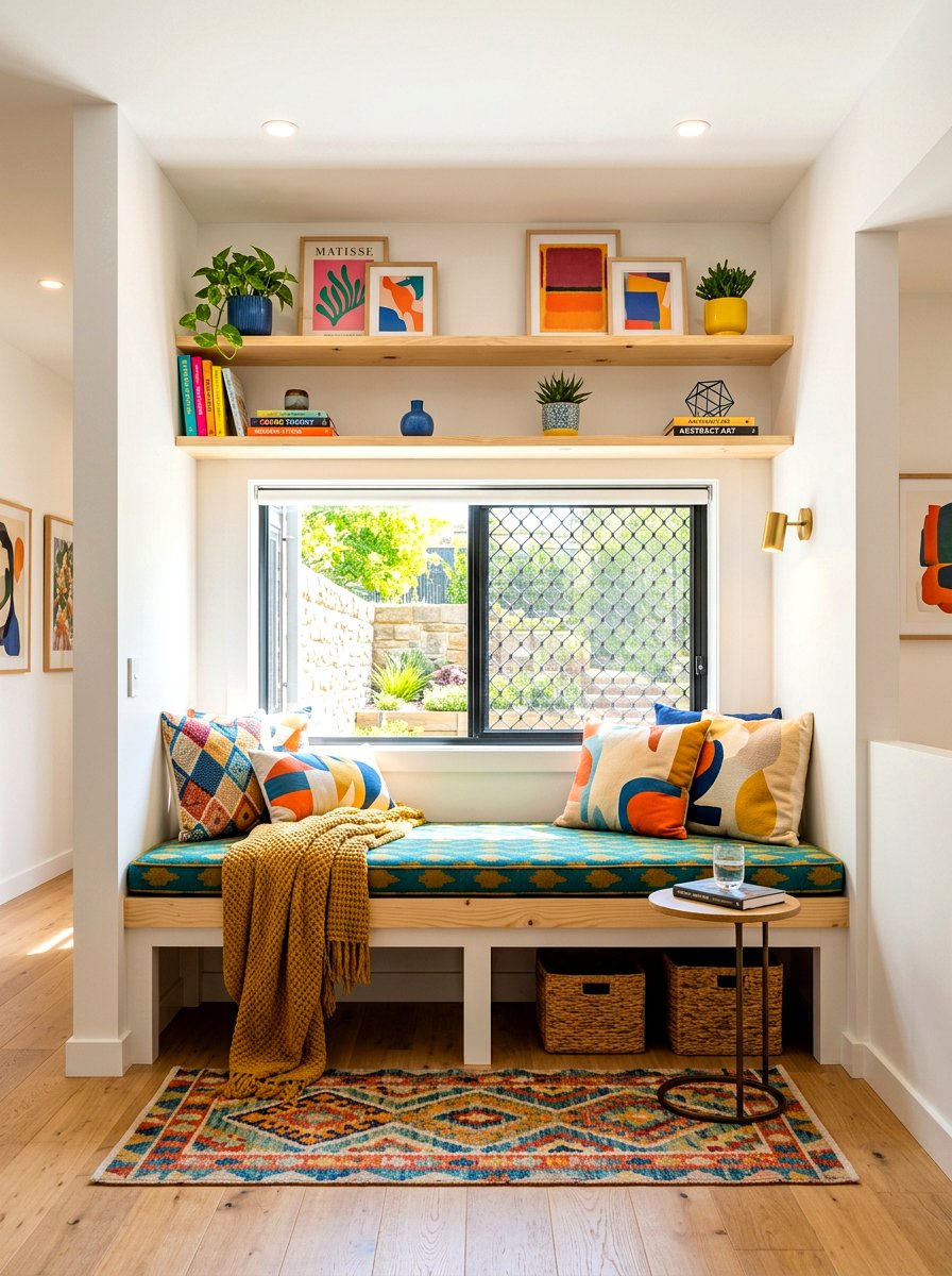 Basement Window Seating Nook - 30 window seat bookshelf ideas