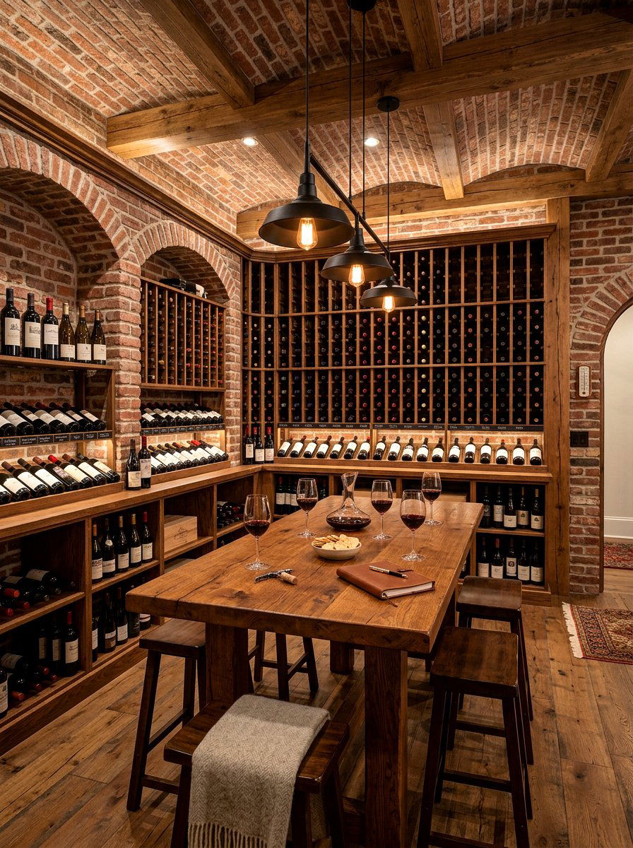 Basement Wine Cellar Wall - 30 wine wall display ideas