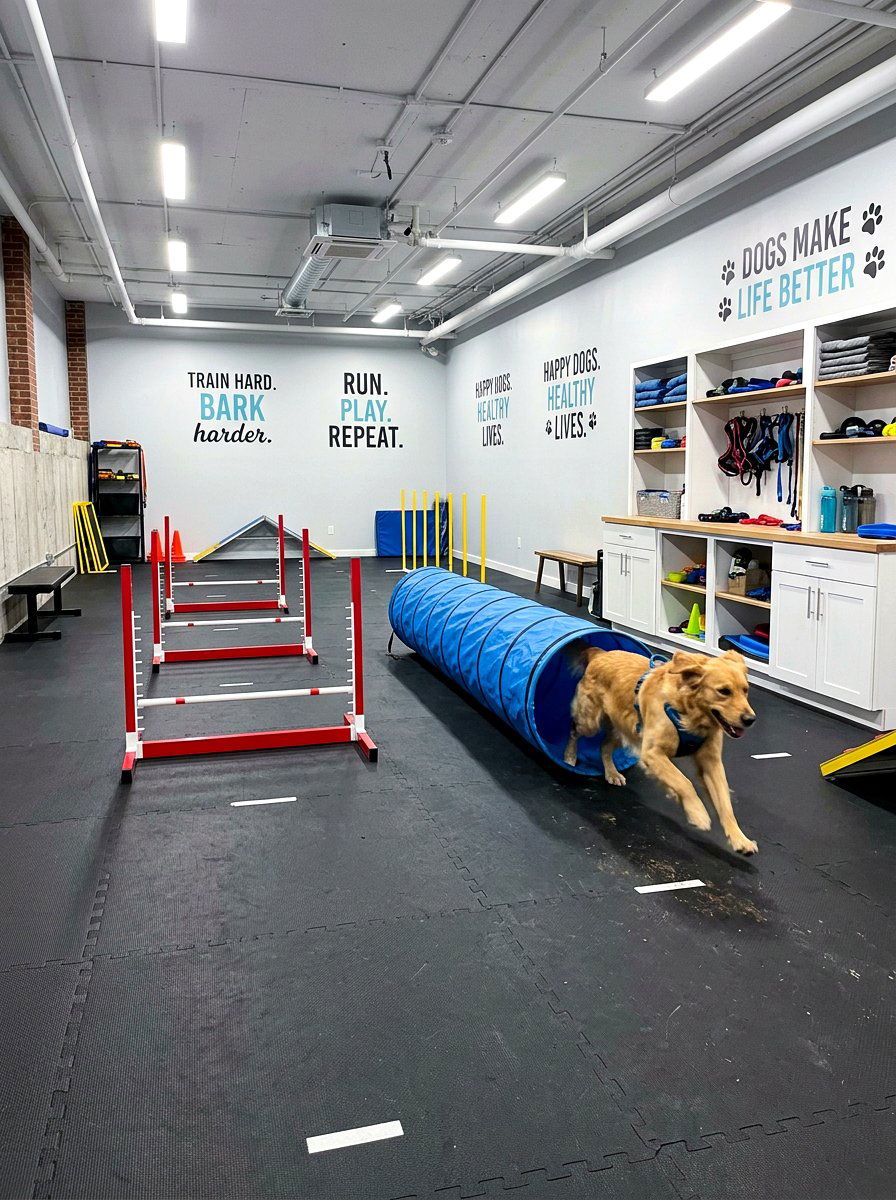 Basement dog gym - 30 Pinterest dog room ideas