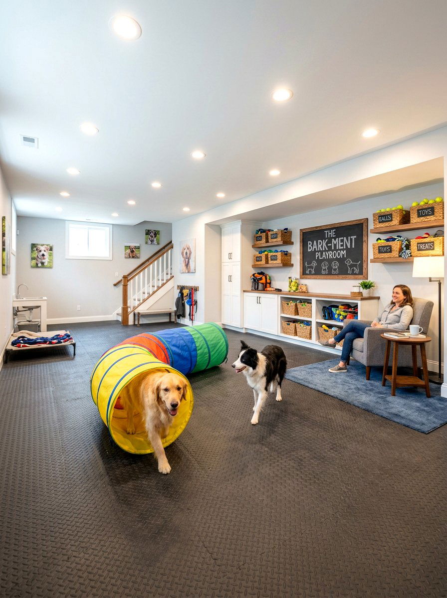 Basement dog playroom - 30 pet room ideas