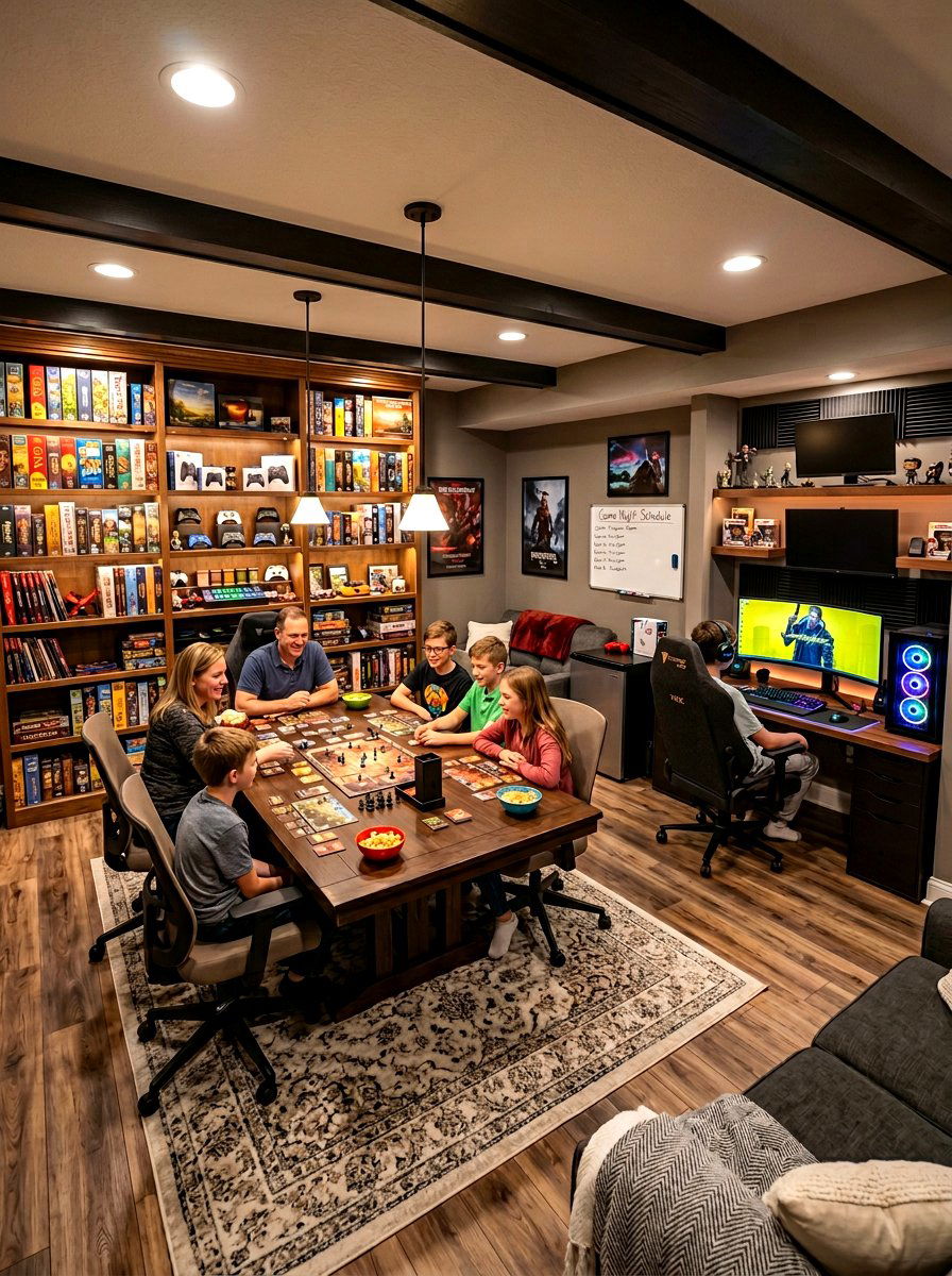 Basement gaming lounge - 30 basement family lounge ideas