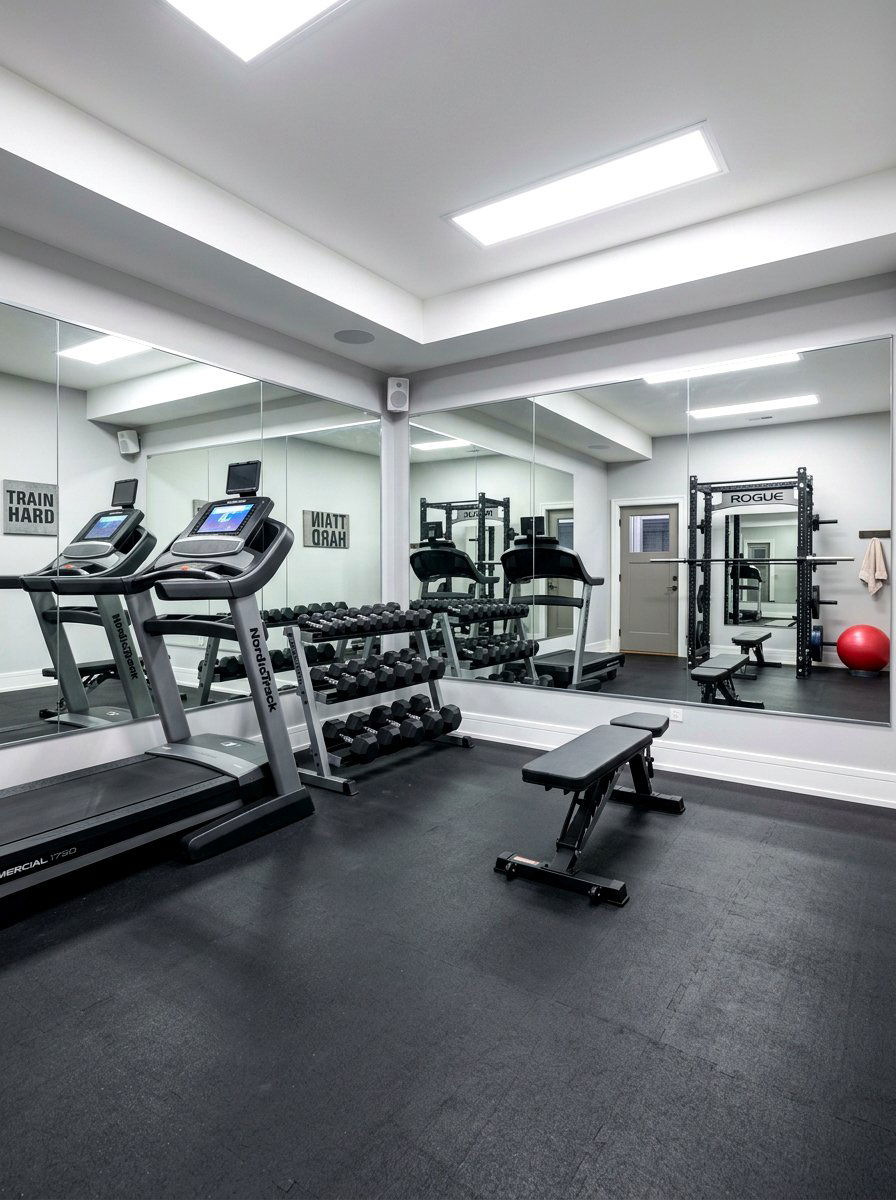 Basement home gym - 30 basement ideas